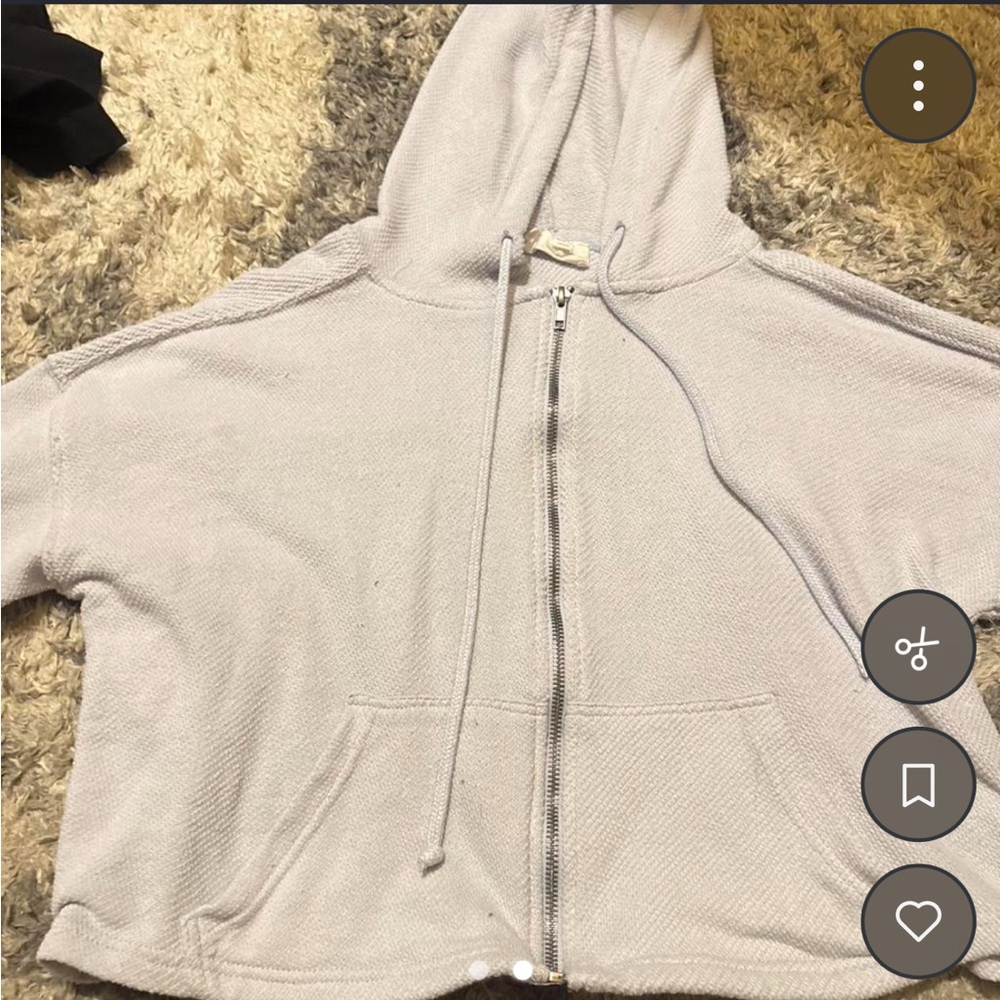 Hippie Rose Beige Hoodie - Women's XS